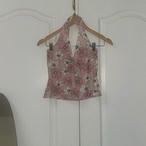 Pink floral Tank top